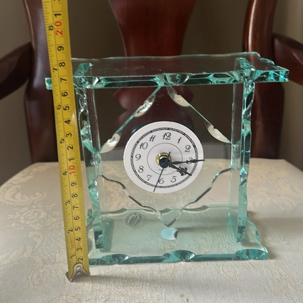 Vintage diffusion glass Arte Murano Vetro by Il Laboratorio by Cibierre clock